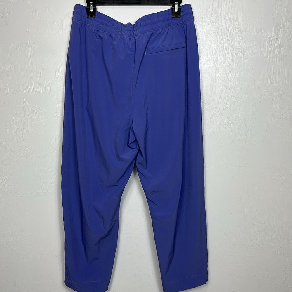 Athleta Arrival Pant Dark Adonis Blue Drawstring Relax Hiking Size 12 - Picture 6 of 12
